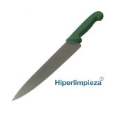 Cuchillo profesional detectable chef 159mm MT047 verde
