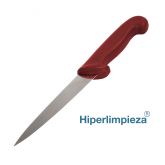 Cuchillo profesional detectable fileteador 152mm MT053 rojo