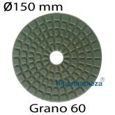 Disco diamantado R diámetro 150mm grano 60