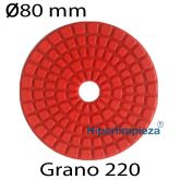 Disco diamantado R diámetro 80mm grano 220