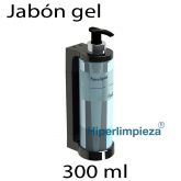 Dispensador jabón negro gel 300 ml