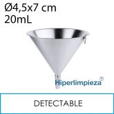 Embudo detectable acero inox 0,02L 4,5x7cm