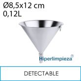 Embudo detectable acero inox 0,12L 8,5x12cm