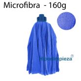 Fregona microfibra tiras azul 160g
