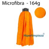 Fregona microfibra tiras naranja 164g