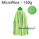 Fregona microfibra tiras verde 150g