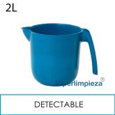 Jarra medidora detectable apilable 2L azul