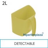 Jarra recogedora detectable apilable 2L amarillo