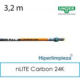 Mango telescópico nLITE Carbon 24K 3,2 m UNGER