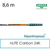 Mango telescópico nLITE Carbon 24K 8,6 m UNGER