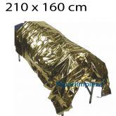 Manta térmica oro plata 210x160cm 6 uds