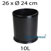 Papelera de reciclaje 10 L negro