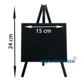 Pizarra caballete de mesa negro 24x15cm