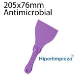 Rasqueta antimicrobial alimentaria 205x76mm morado