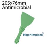 Rasqueta antimicrobial alimentaria 205x76mm verde