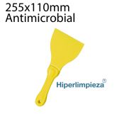Rasqueta antimicrobial alimentaria 255x110mm amarillo