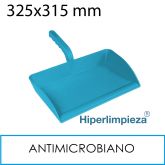 Recogedor antimicrobial de mano abierto alimentaria azul