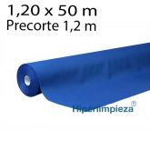 Rollo mantel 1,20x50m precorte 1,2m Azul Airlaid