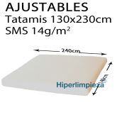 Sábanas desechables ajustables SMS 140x240cm 100 uds