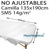 Sábanas desechables no ajust SMS 150x200cm 100 uds