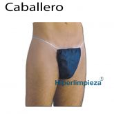 Tangas desechable caballero negro 1000uds