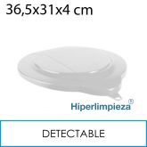 Tapa cubo 12 litros detectable alimentaria blanco
