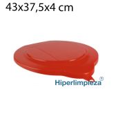 Tapa cubo 20 litros industria alimentaria rojo