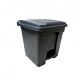 Cubo de basura Corlan 30 L con pedal gris