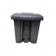 Cubo de basura Corlan 30 L con pedal gris 2