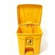 Cubo de Basura Corlan 30 L con Pedal Amarillo 4