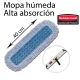 10 Recambios Mopa Microfibra Alta Absorción Rubbermaid 40 cm