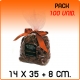100 bolsas PP fondo cuadrado G160 14x35+8 cm