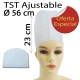 100 Gorros desechables cocinero TST HL blanco