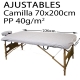 100 uds Sábanas desechable ajustables blanca 95x220cm