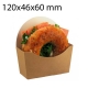 1000 envases de cartón para bagel 12x5x6cm