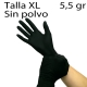 1000 guantes nitrilo extra negro 5,5 gr talla XL