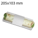 1000 mangas para wrap blanco 20,5x10,3 cm