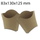 1000 petacas para fritos kraft 8,3x13x12,5 cm