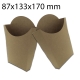 1000 petacas para fritos kraft 8,7x13,3x17 cm