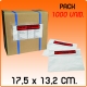 1000 sobres PP packing list impresos 17,5x13,2 cm