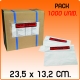 1000 sobres PP packing list impresos 23,5x13,2 cm