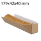 1000 soportes para hot dog kraft 17,9x4,2x4 cm