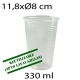 1250uds vasos reutilizables transparentes 330 ml