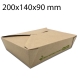 160 cajas multifood kraft 20x14x9 cm