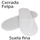 200 pares de zapatillas desechables cerradas felpa suela fina