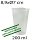 3000uds vasos reutilizables transparentes 200 ml