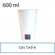320 Vasos de cartón blanco 600ml