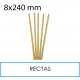 3500 Pajitas para beber rectas fibras vegetales 8x240mm