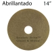 5 discos 3M limpieza y abrillantado marrón 14"