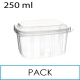 50 Envases plástico PP microondables 250ml